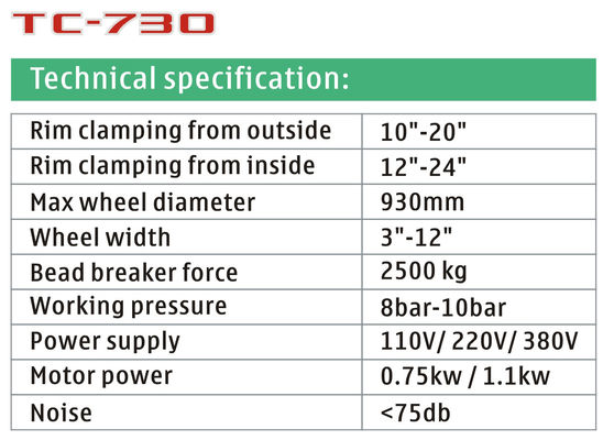 3-12 Inch 950mm Mesin Penggantian Ban Mobil Tilt Back Column Design Auto Tire Changer Machine