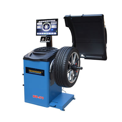 0.09kw Mobile Wheel Balancing Machine 140rpm With 19"HD Monitor